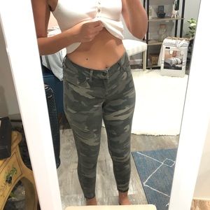 Rewash LA Camo Mid Rise Skinny jeans sz 27